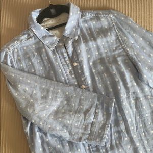 Reversible Polka-Dot Button-Down